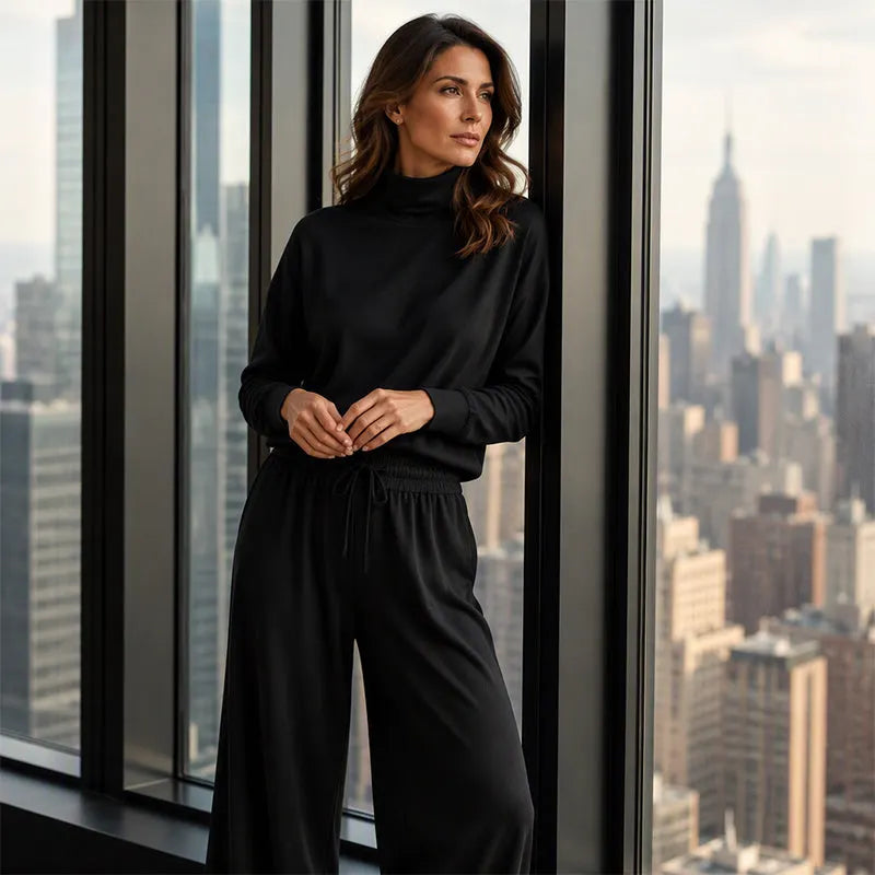 Zara turtleneck and wide leg pants set – image 5