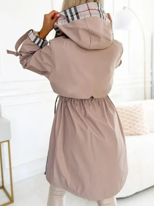 Anouk longline zip up hooded coat – image 4