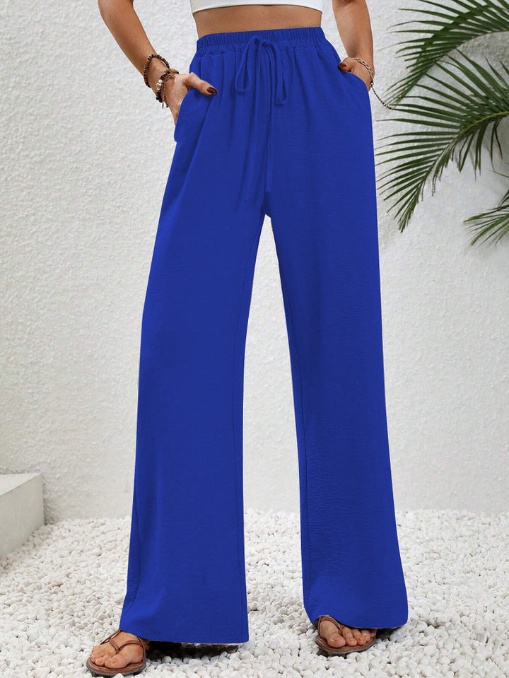 Eliza draped wide leg tailored pants – image 11