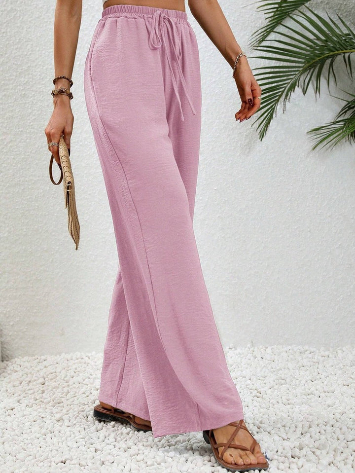 Eliza draped wide leg tailored pants – image 2