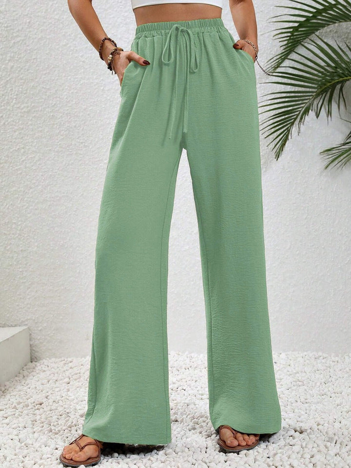 Eliza draped wide leg tailored pants – image 4