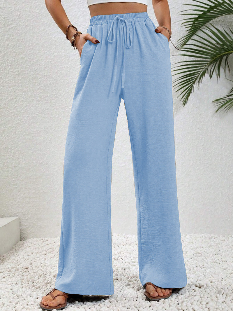 Eliza draped wide leg tailored pants – image 8