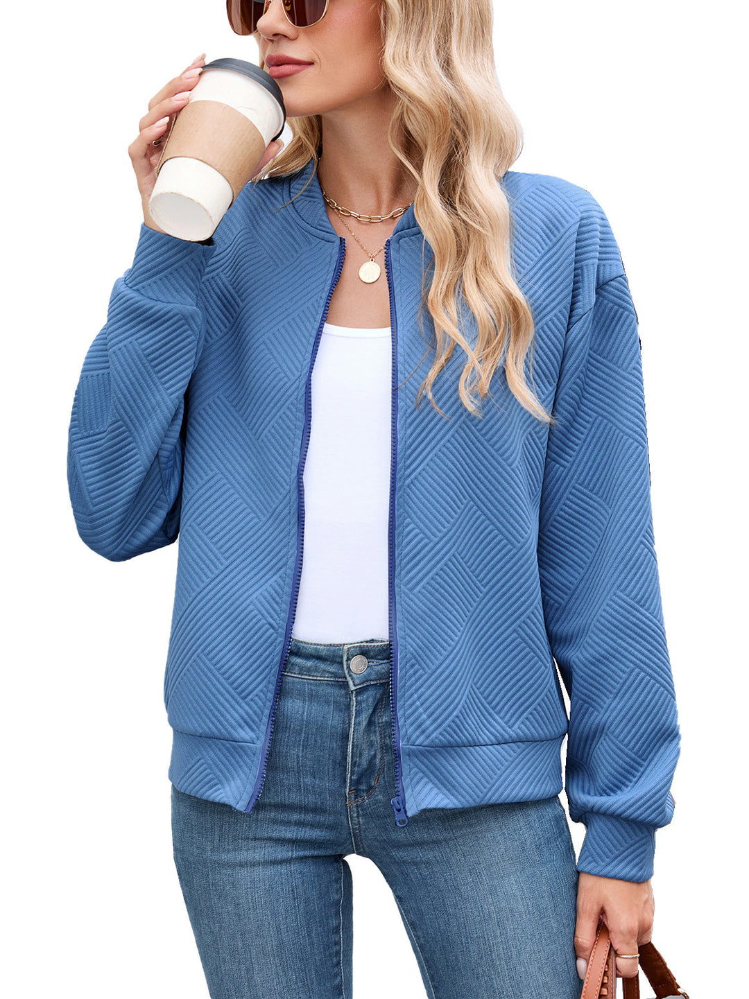 Olivia relaxed quilted puffer jacket – image 11