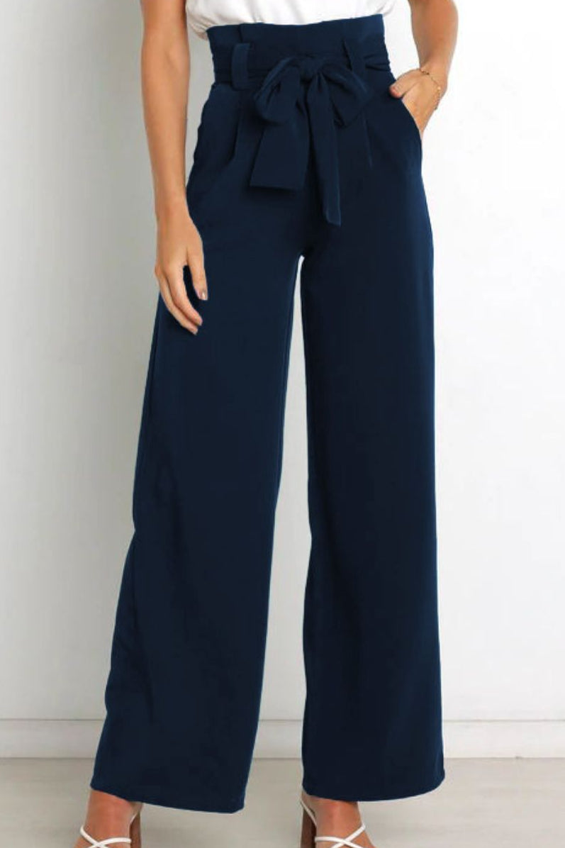 Abigail slim fit wide leg pants – image 18