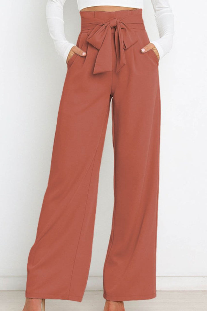 Abigail slim fit wide leg pants – image 19