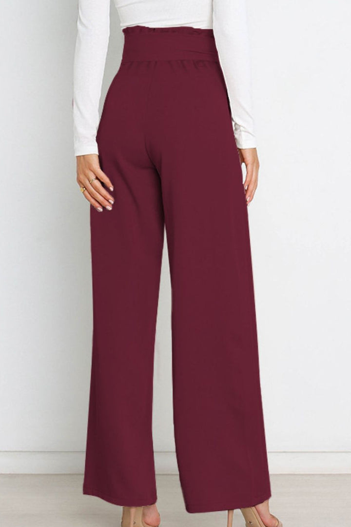 Abigail slim fit wide leg pants – image 20