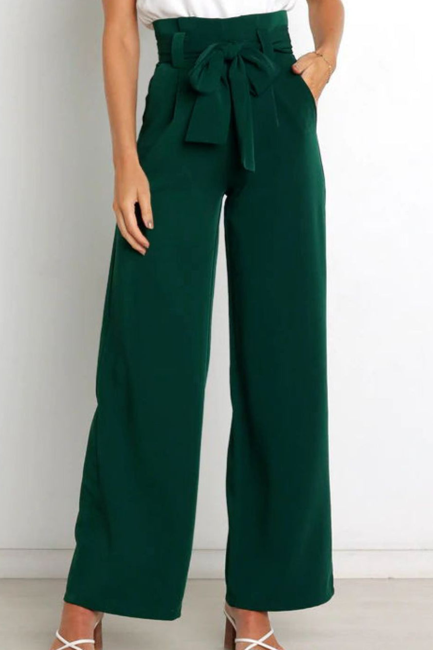 Abigail slim fit wide leg pants – image 21