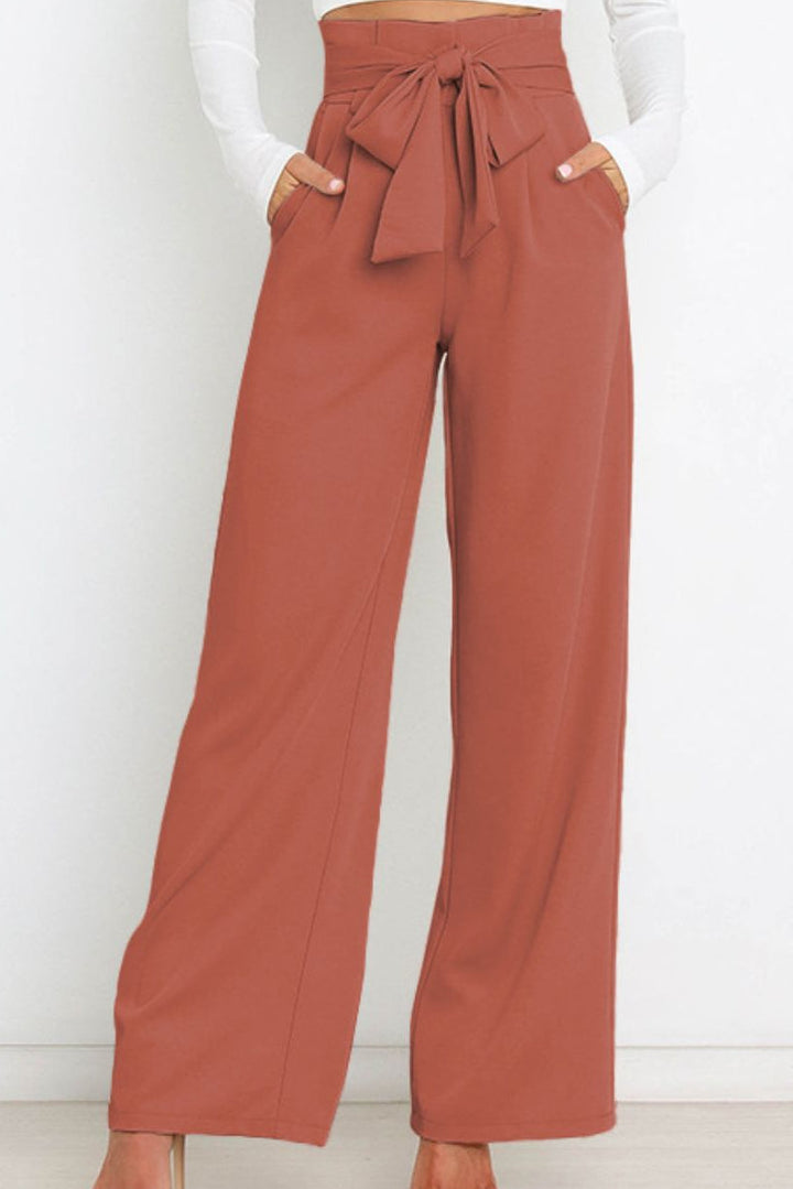 Abigail slim fit wide leg pants – image 22