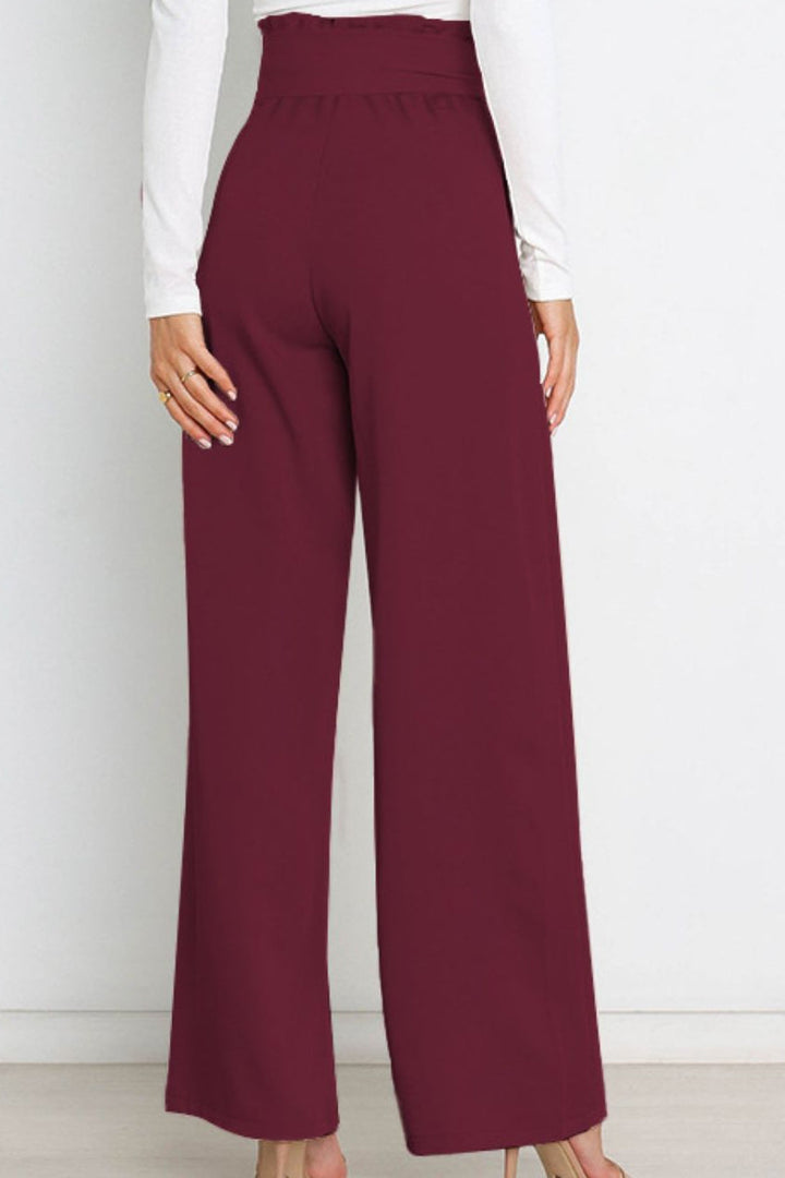 Abigail slim fit wide leg pants – image 23