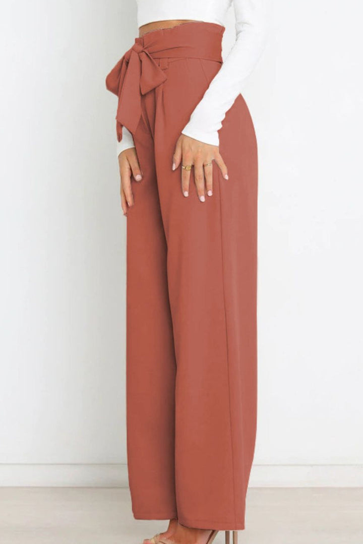 Abigail slim fit wide leg pants – image 26