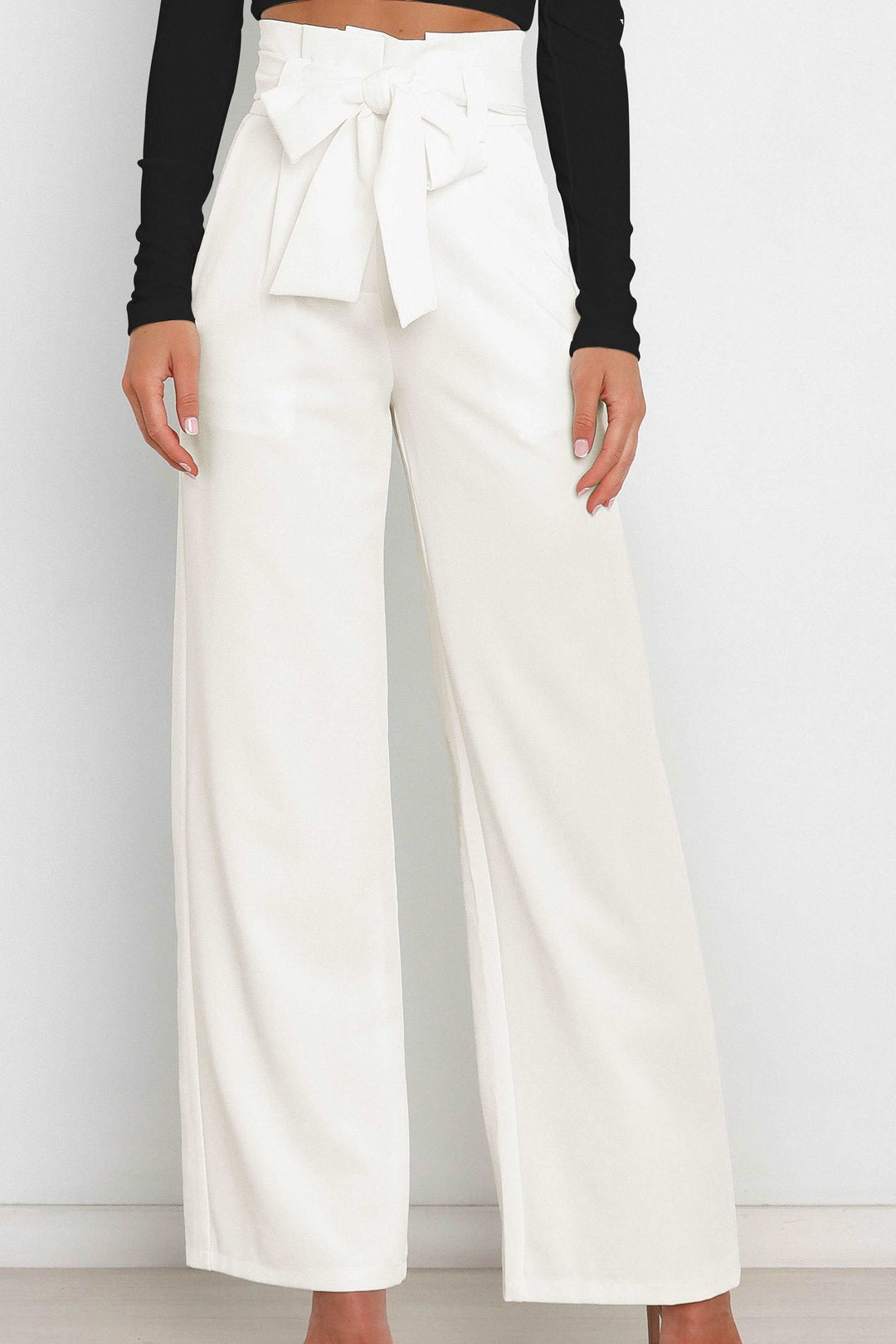 Abigail slim fit wide leg pants – image 28