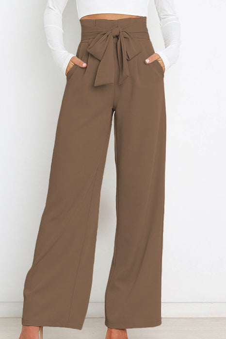 Abigail slim fit wide leg pants – image 31