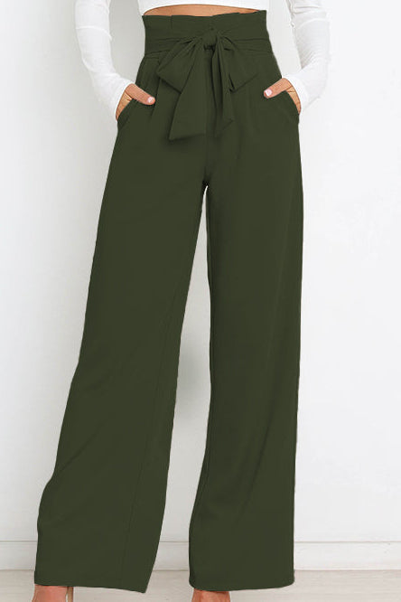 Abigail slim fit wide leg pants – image 32