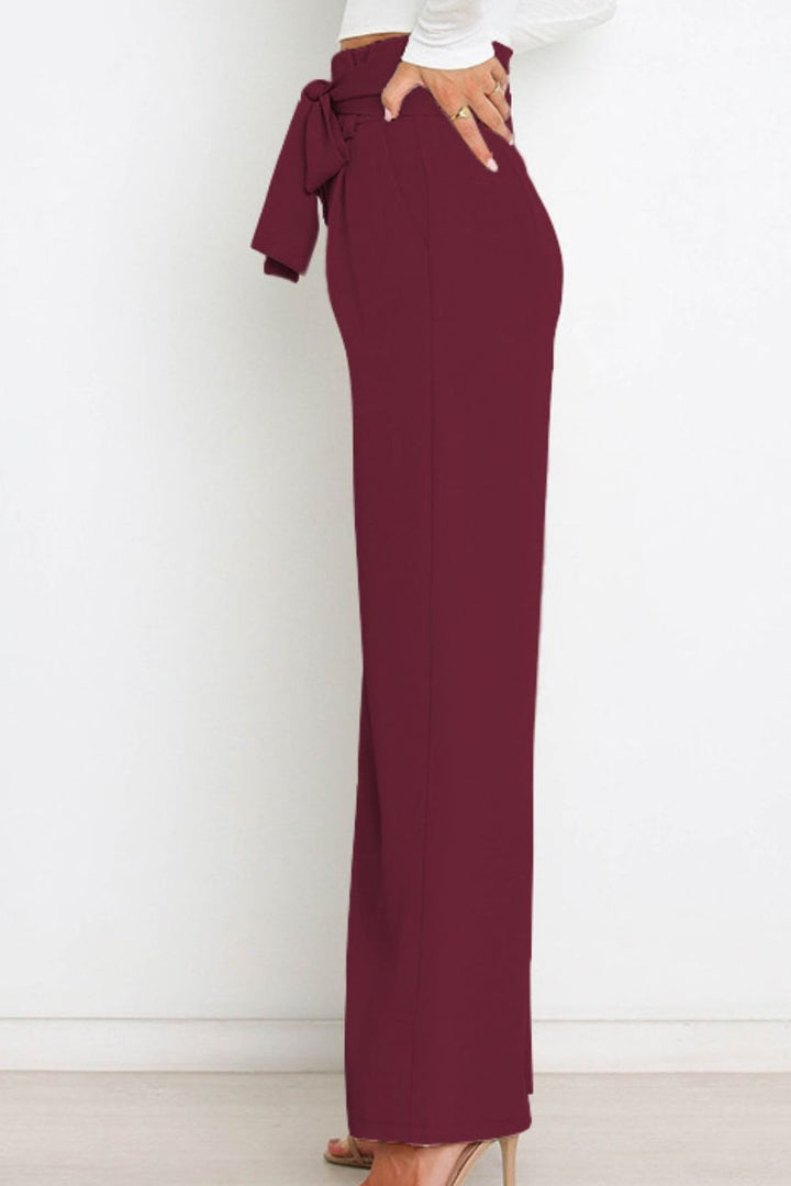 Abigail slim fit wide leg pants – image 6