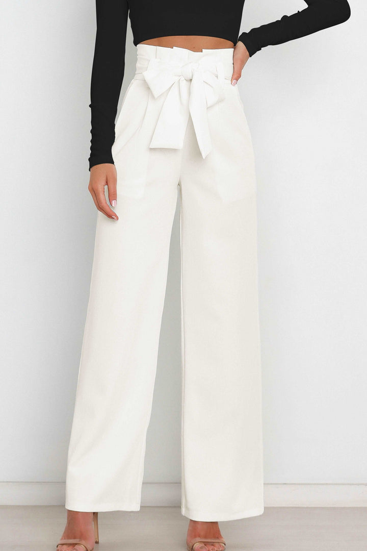 Abigail slim fit wide leg pants – image 8