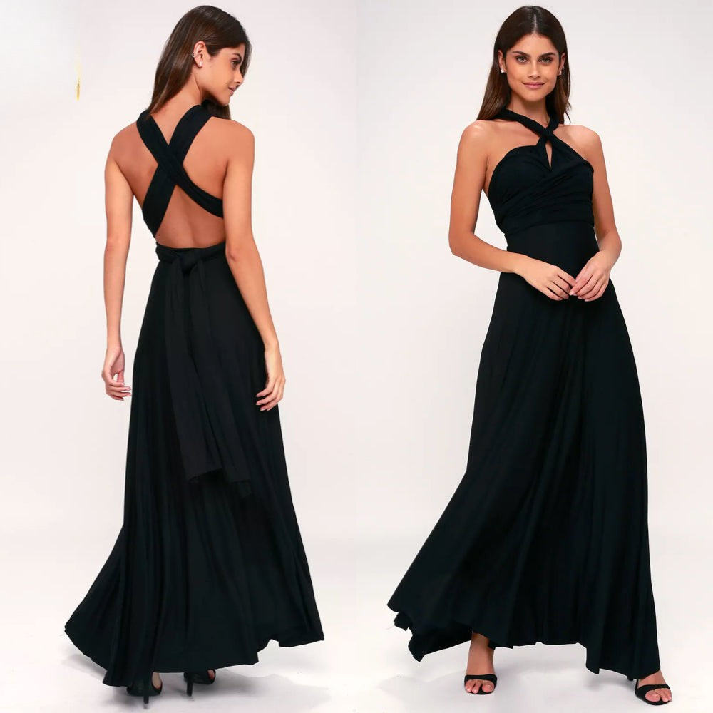 Wynne convertible halter maxi dress – image 4