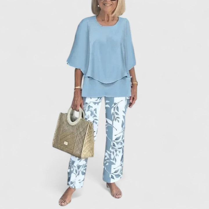Ondine two piece printed pants set – image 11