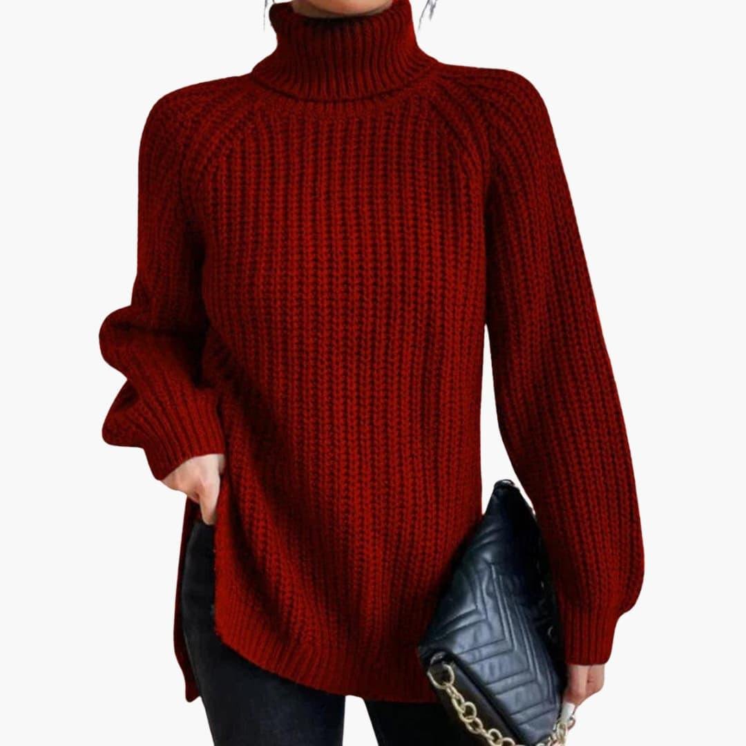 Isabela oversized ribbed turtleneck sweater – image 5