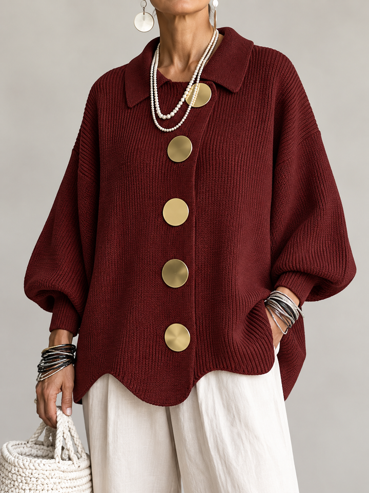 Juniper oversized wide collar cardigan – image 5