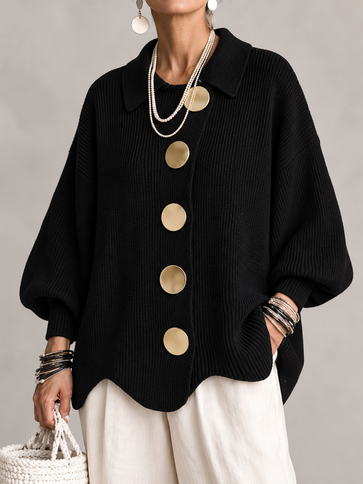 Juniper oversized wide collar cardigan – image 3