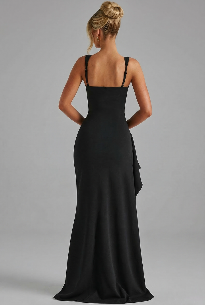 Elodie open back slip maxi dress – image 5