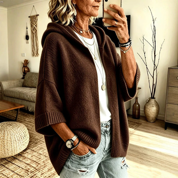 Noemi cozy sweater hoodie cardigan