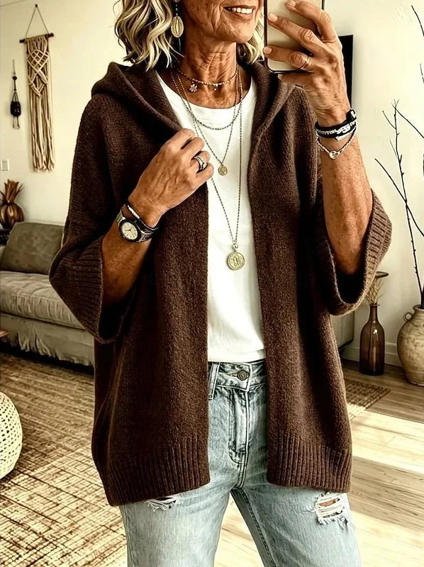 Noemi cozy sweater hoodie cardigan – image 2