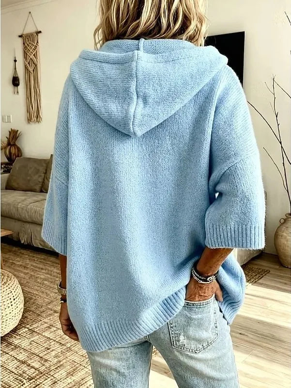 Noemi cozy sweater hoodie cardigan – image 5