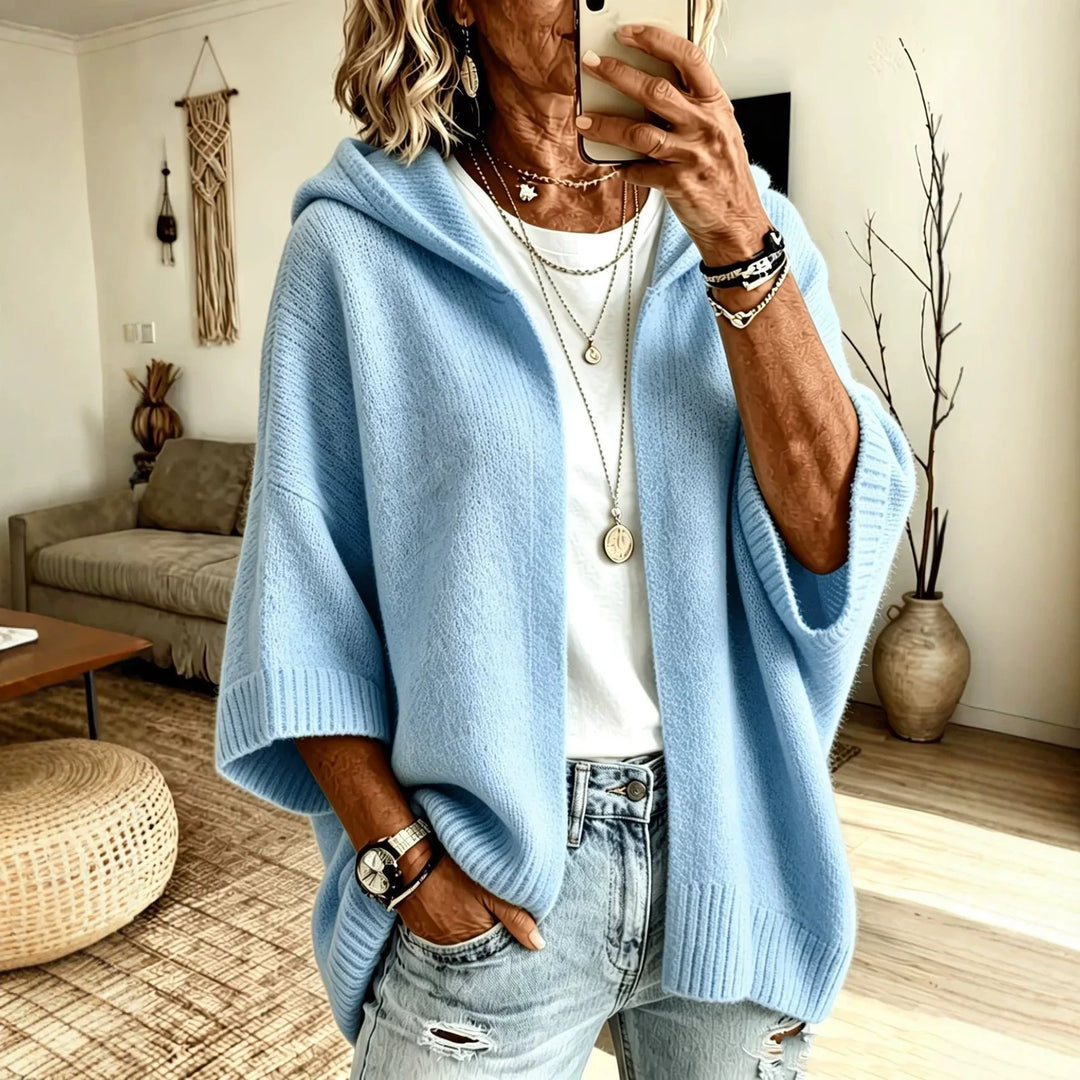 Noemi cozy sweater hoodie cardigan – image 4