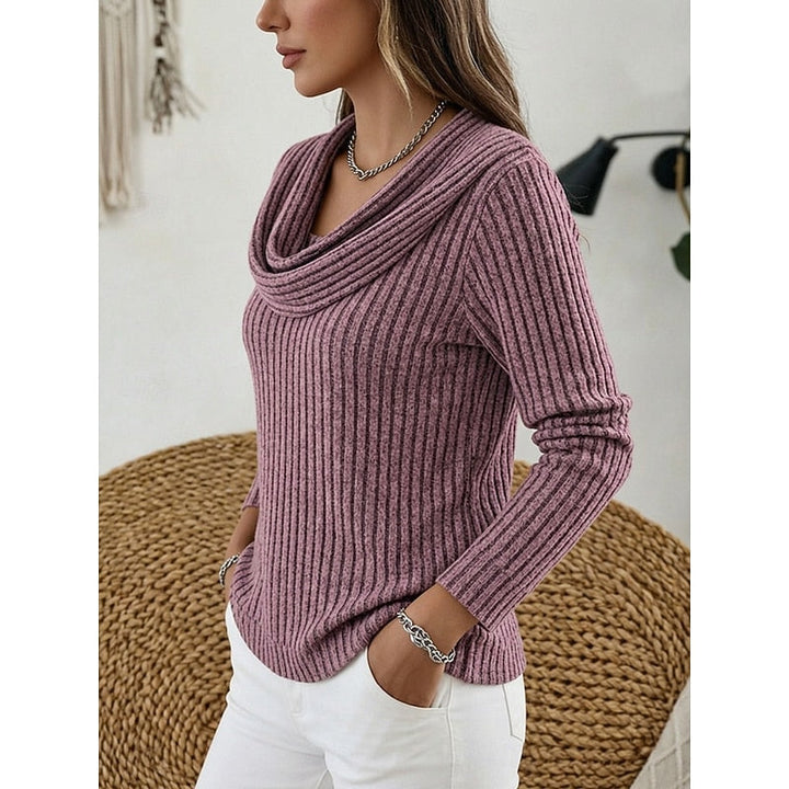 Journey ribbed cowl neck sweater – image 11