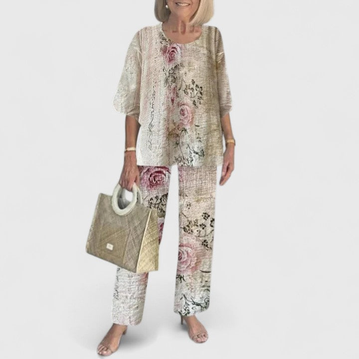 Ondine two piece printed pants set – image 12