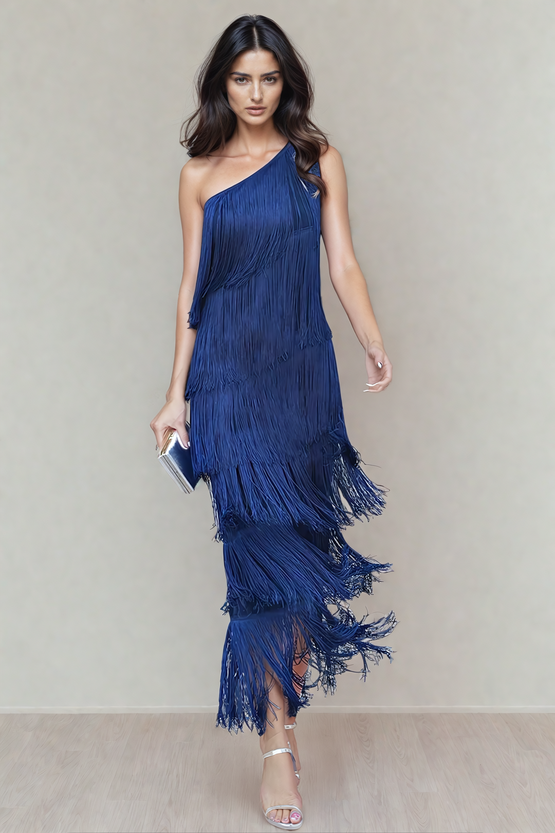 Fleur one shoulder fringe dress – image 3