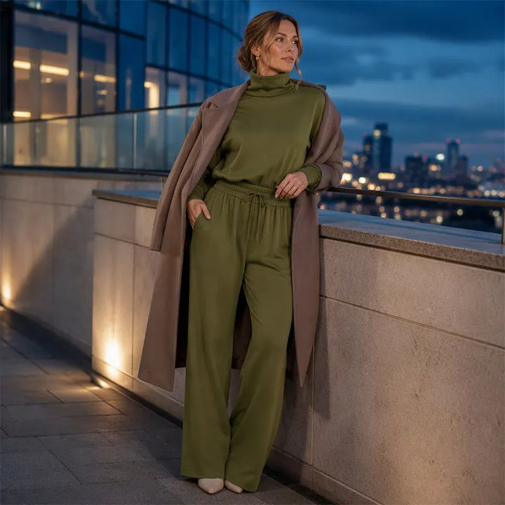 Zara turtleneck and wide leg pants set – image 2