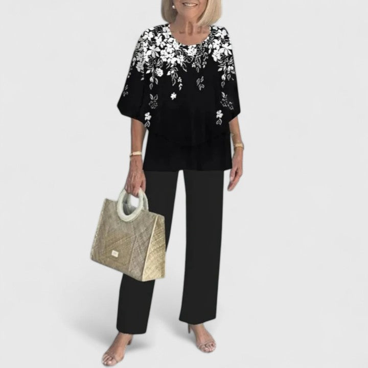 Ondine two piece printed pants set – image 13