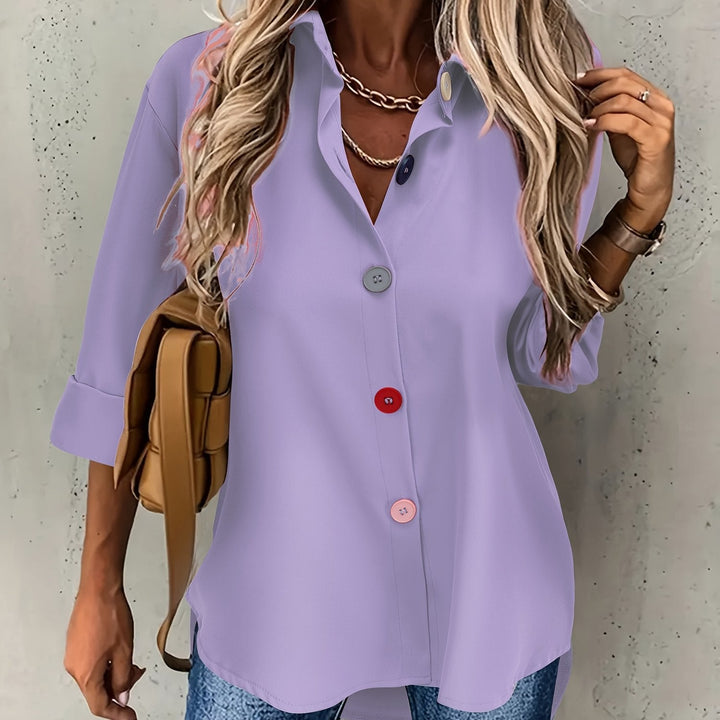 Hollis button front collared blouse – image 10
