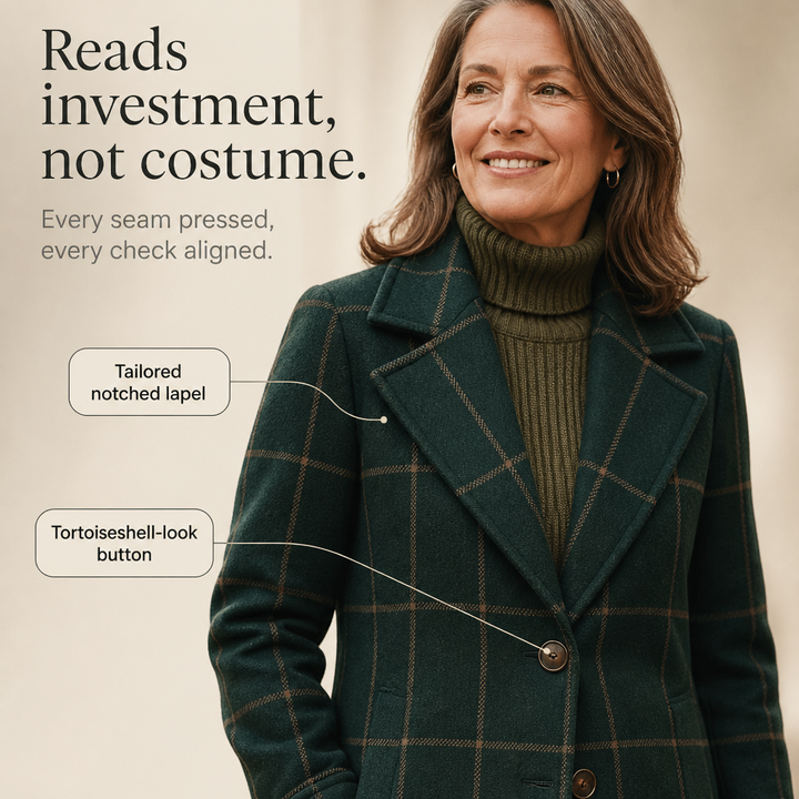 Morgan oversized plaid coat – image 6