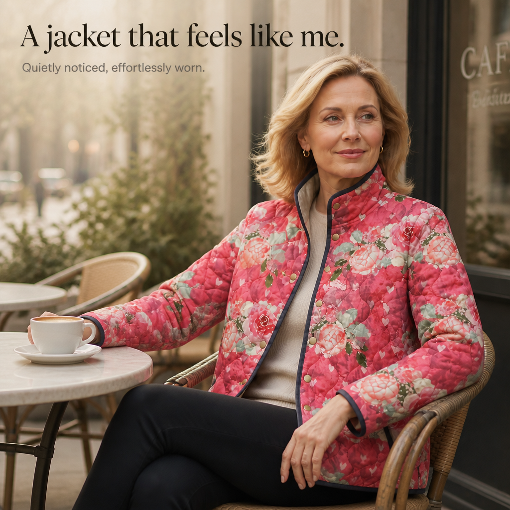 Paisley floral print quilted puffer jacket – image 11