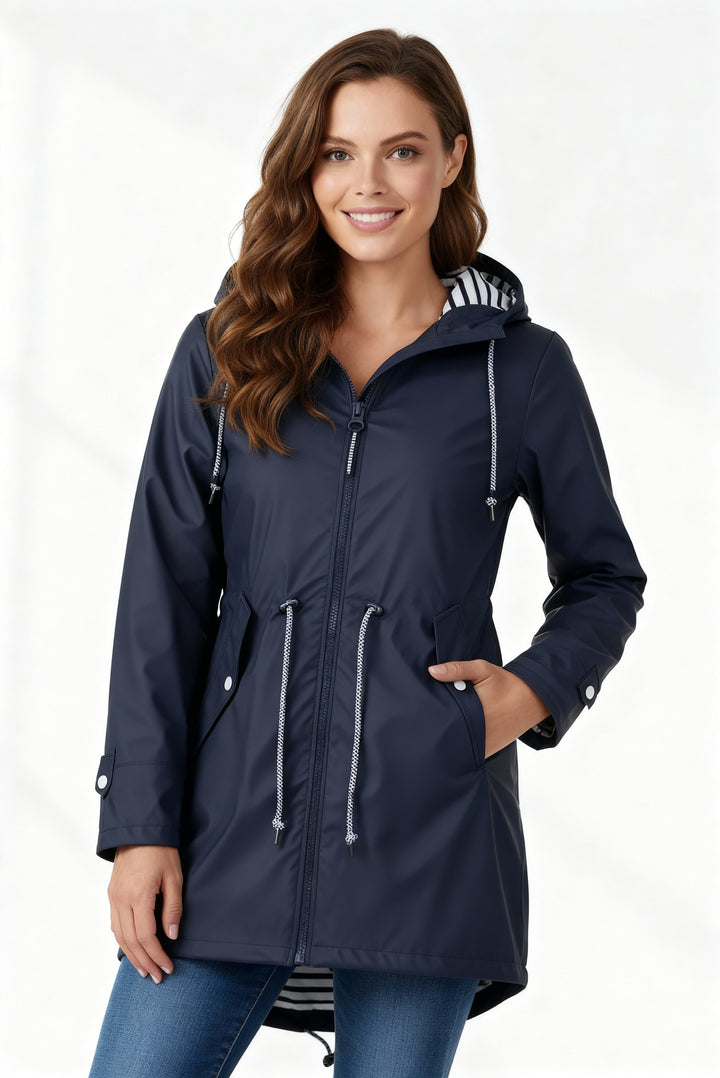 Harriet hooded oversized longline coat