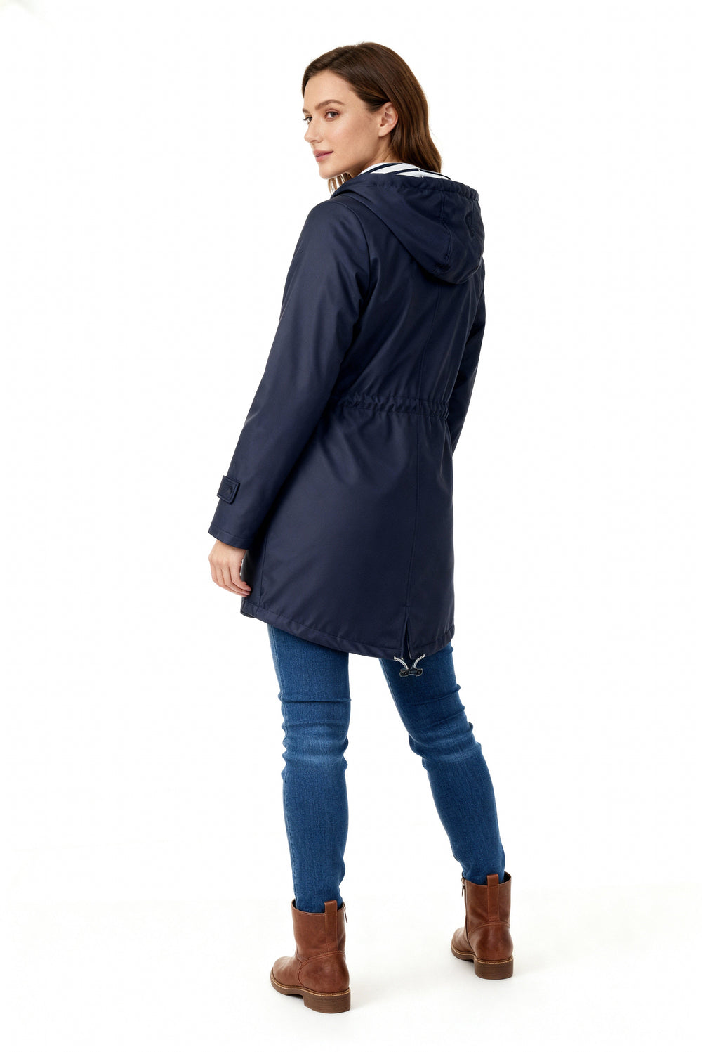 Harriet hooded oversized longline coat – image 3