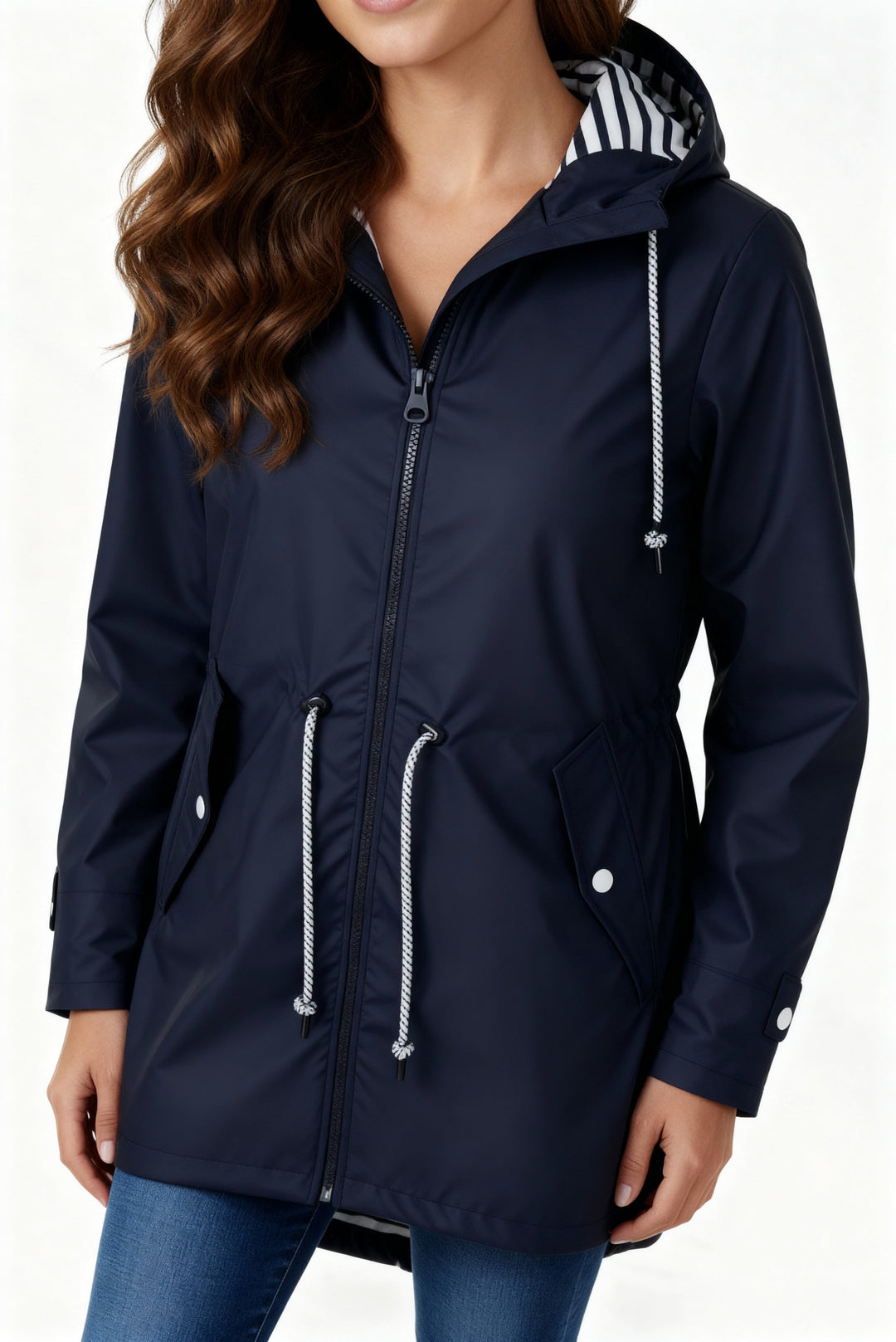 Harriet hooded oversized longline coat – image 4