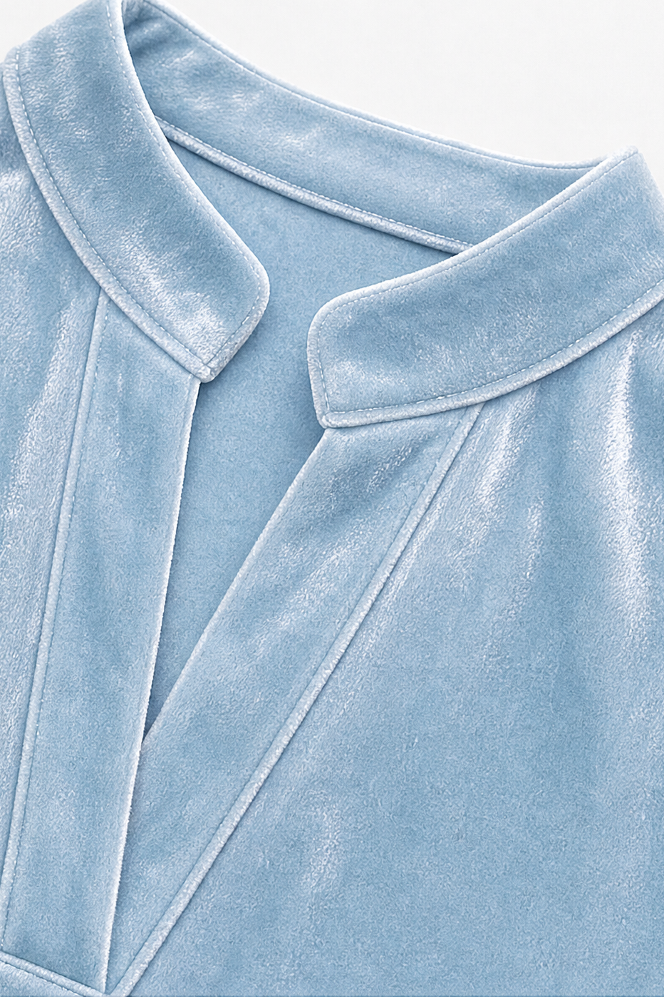 Ingrid V neck velvet blouse – image 8