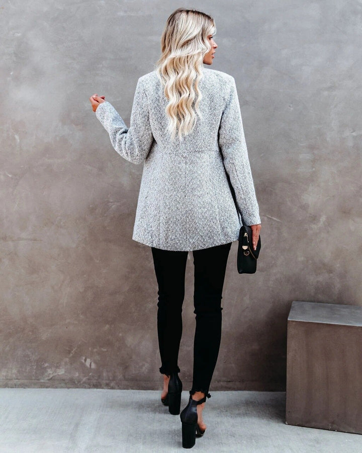 Odile tweed jacket with notch collar – image 4
