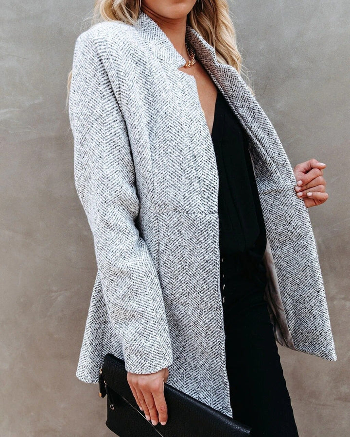 Odile tweed jacket with notch collar – image 3