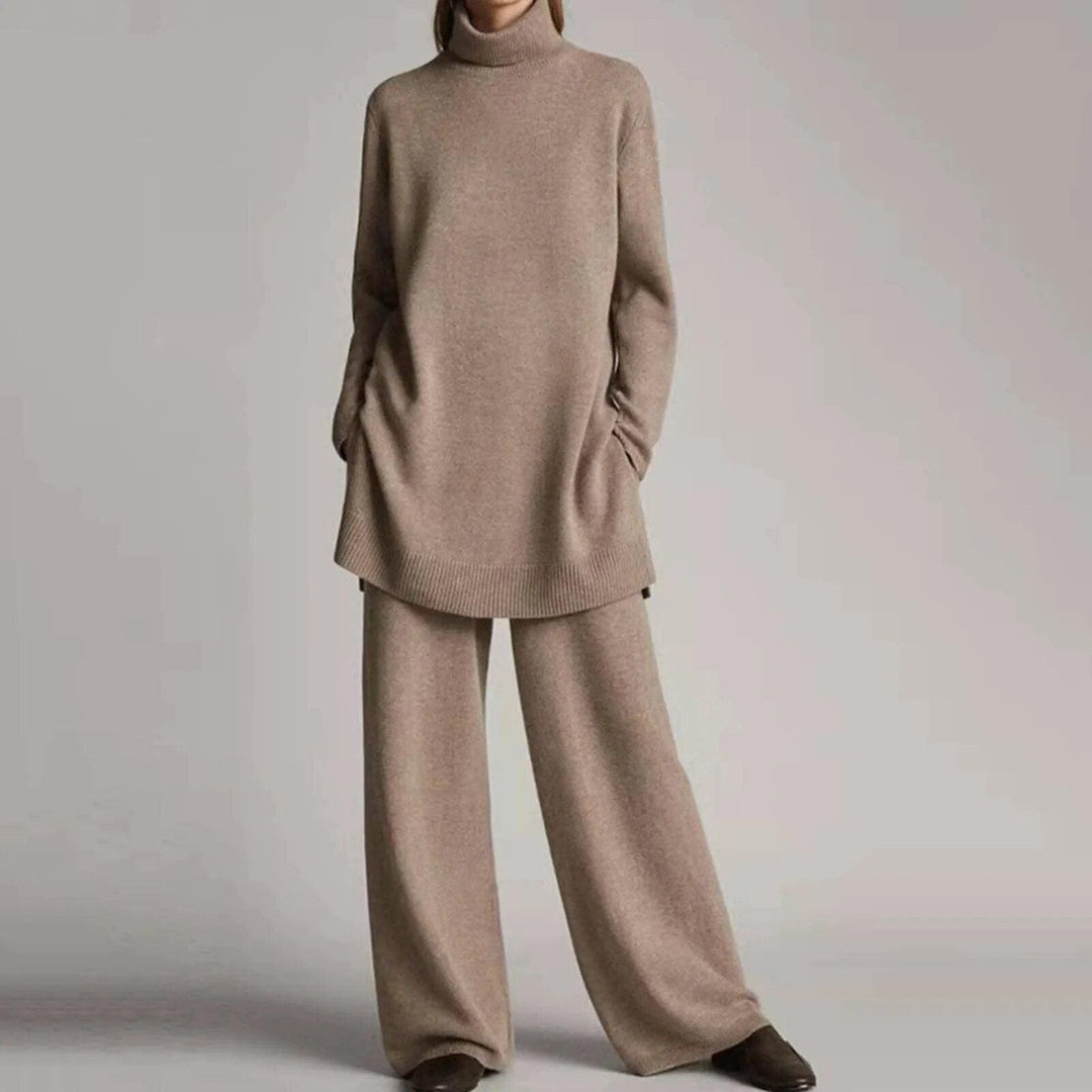 Farrah loose turtleneck and wide leg pants set – image 4