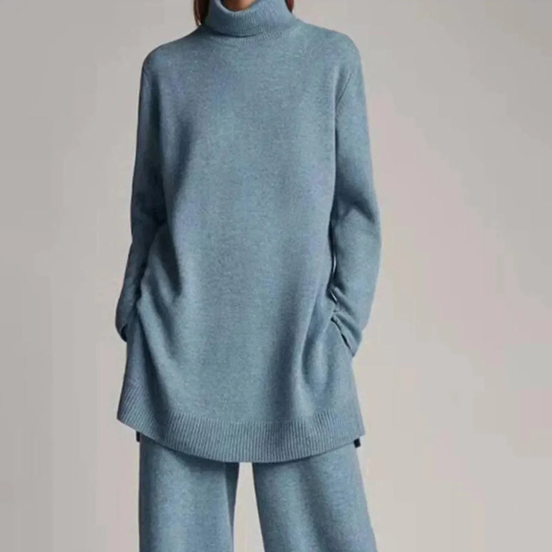 Farrah loose turtleneck and wide leg pants set