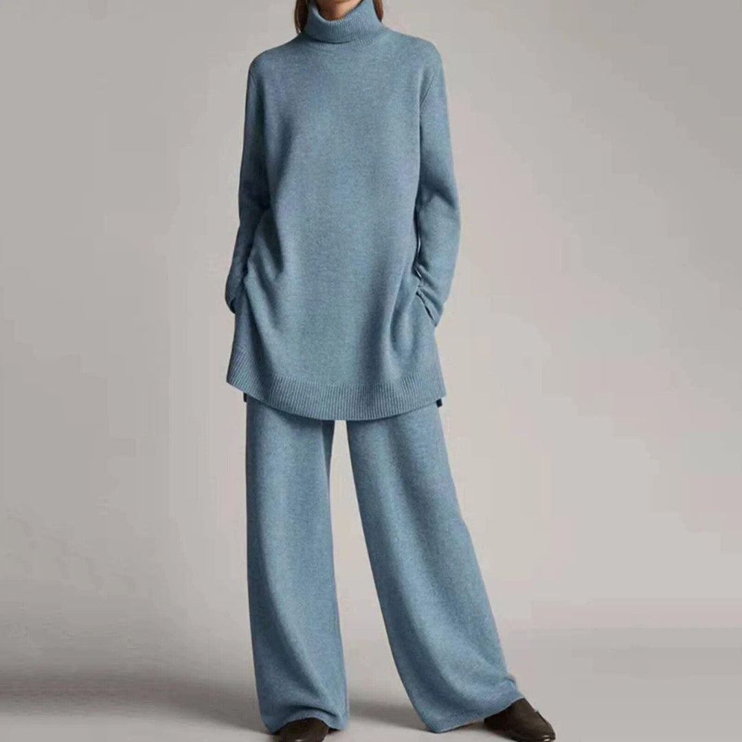 Farrah loose turtleneck and wide leg pants set – image 3