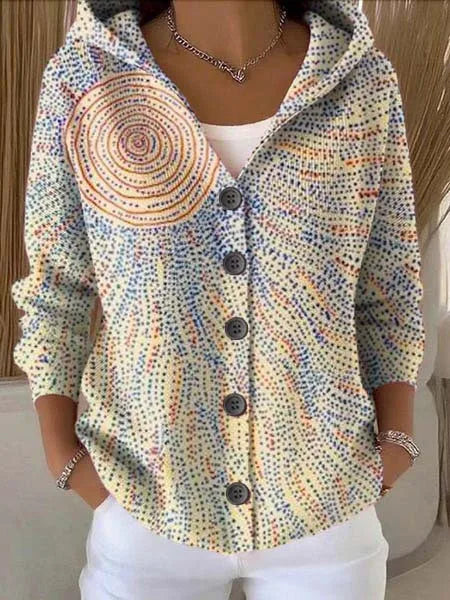 Tamsin button front hooded cardigan sweater – image 6
