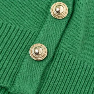 Waverly mock neck sweater with gold buttons – image 13
