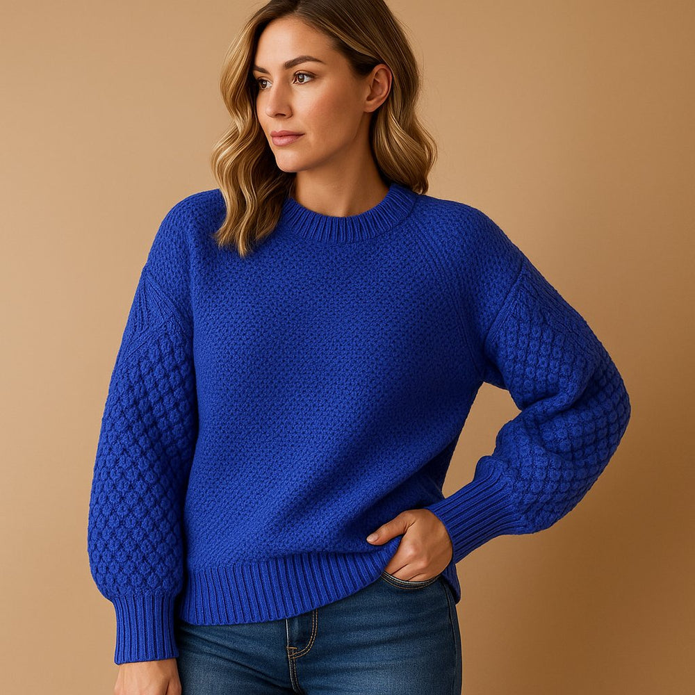 Marta cable sleeve soft knit sweater – image 2