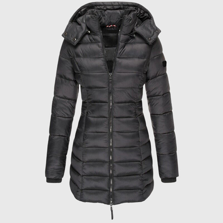 Ximena long hooded puffer coat – image 3